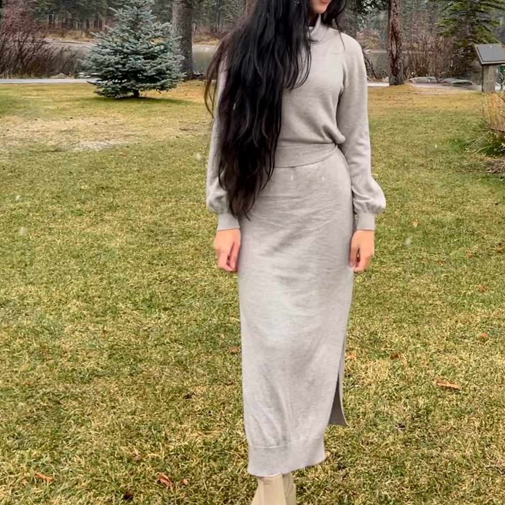 Babaton “Ono” Gray Turtleneck Sweater
